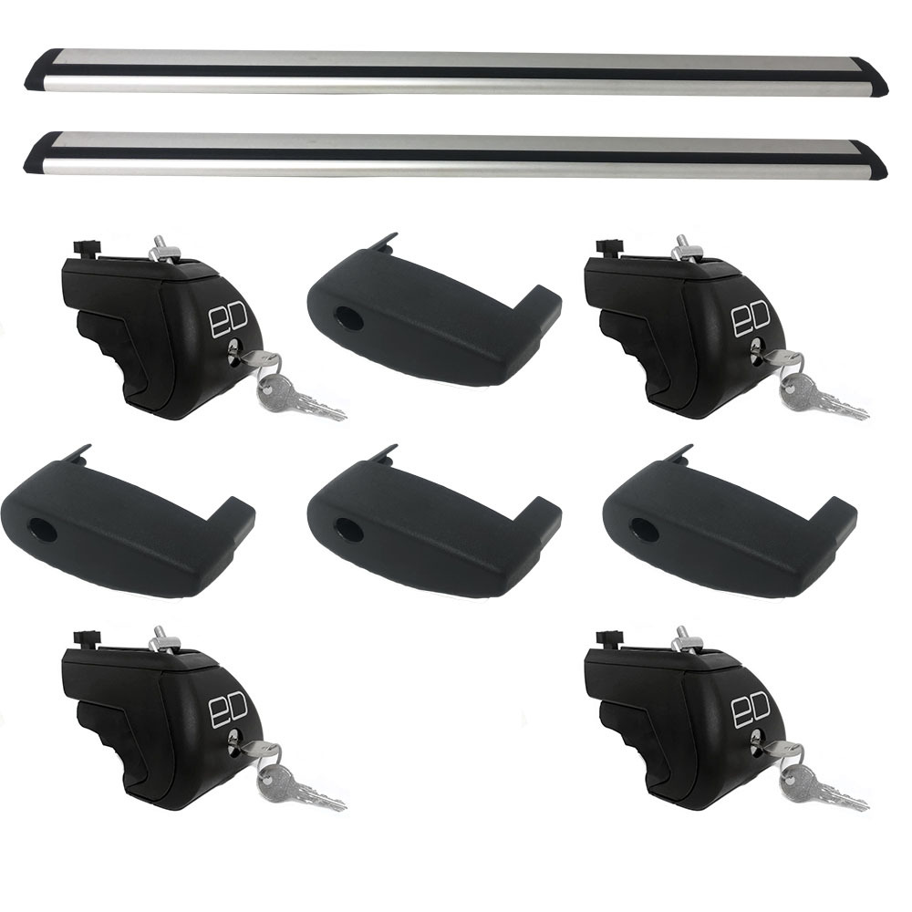 

Багажник Евродеталь крыло с замком на рейлинги автомобиля Volvo XC90 2002- Silver, Серебристый, OZPTSRD2240