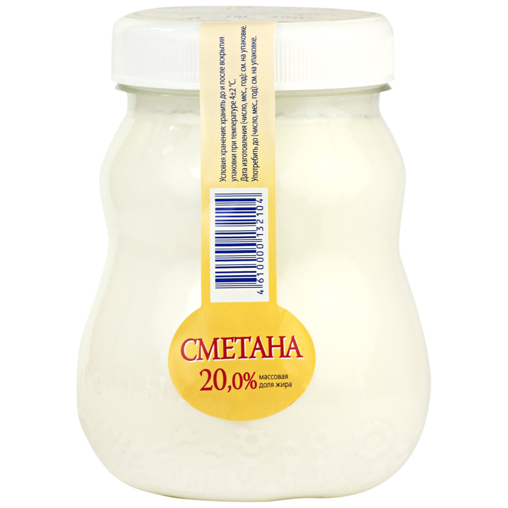 

Сметана Молочная Здравница 20% 350 г