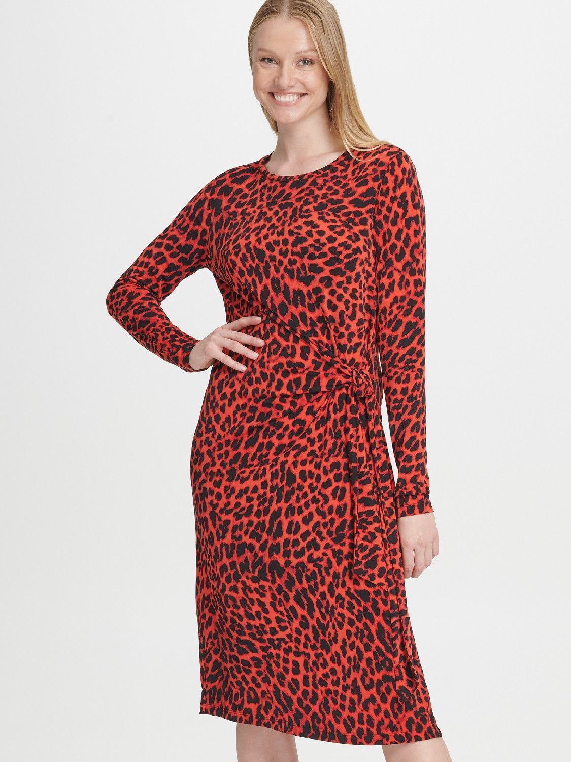 

Платье женское DKNY P9JDPCCJ красное 46, P9JDPCCJ