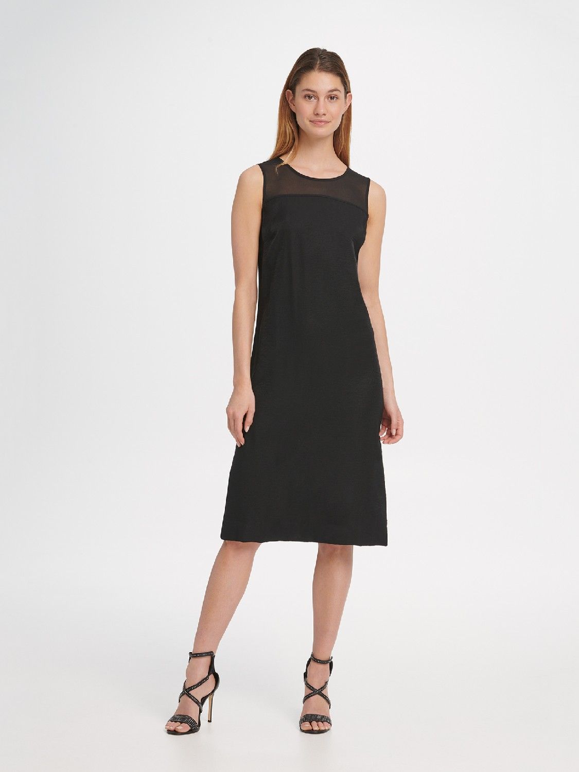 

Повседневное платье женское DKNY P9DB7B72/BLKXS черное XS, P9DB7B72
