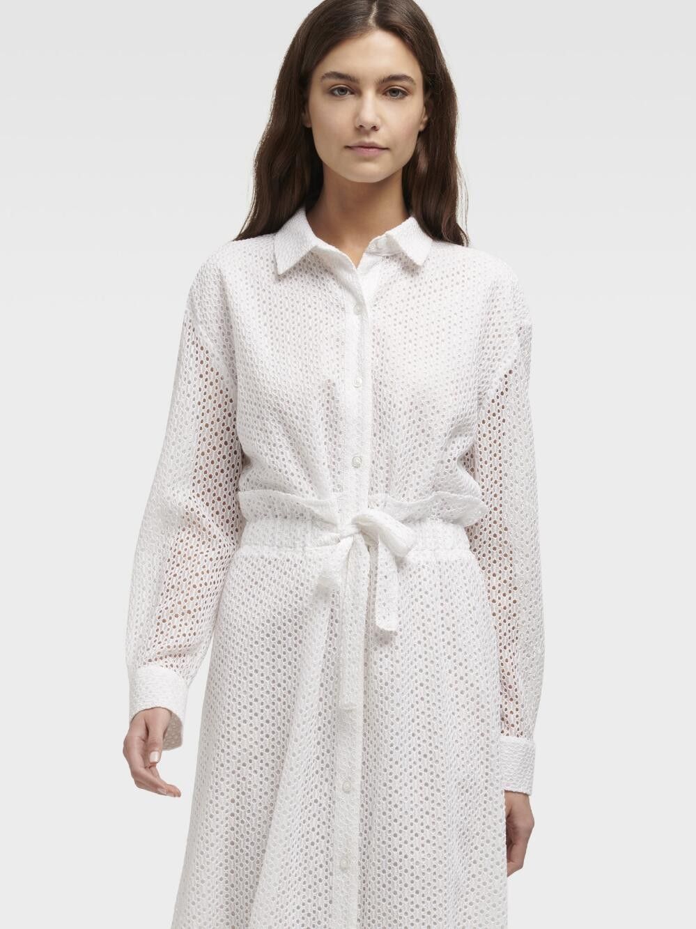 

Платье женское DKNY P9AB9A2W белое 46, P9AB9A2W