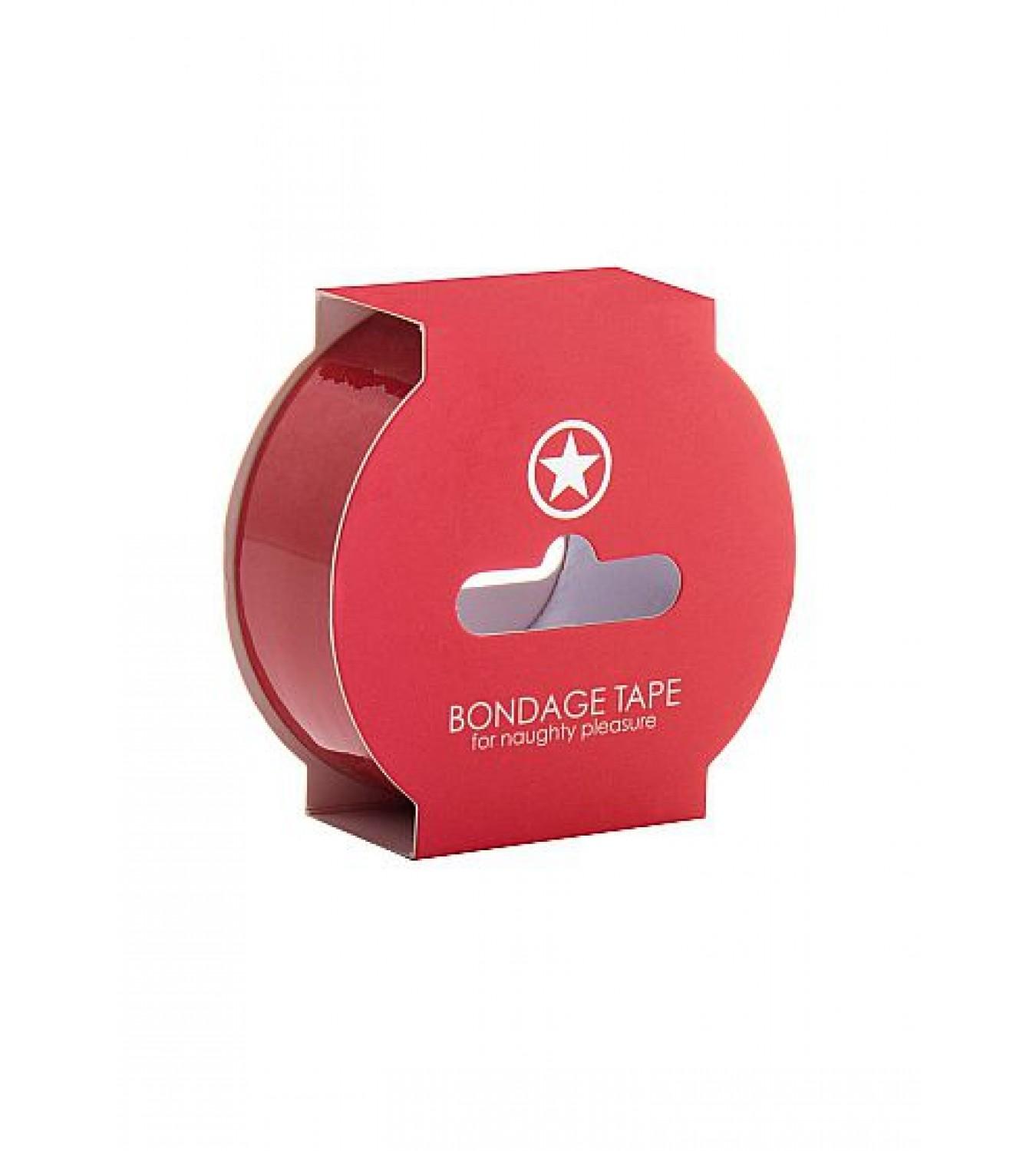 Красная лента Non Sticky Bondage Tape 17,5 м., красный, Shots Media BV