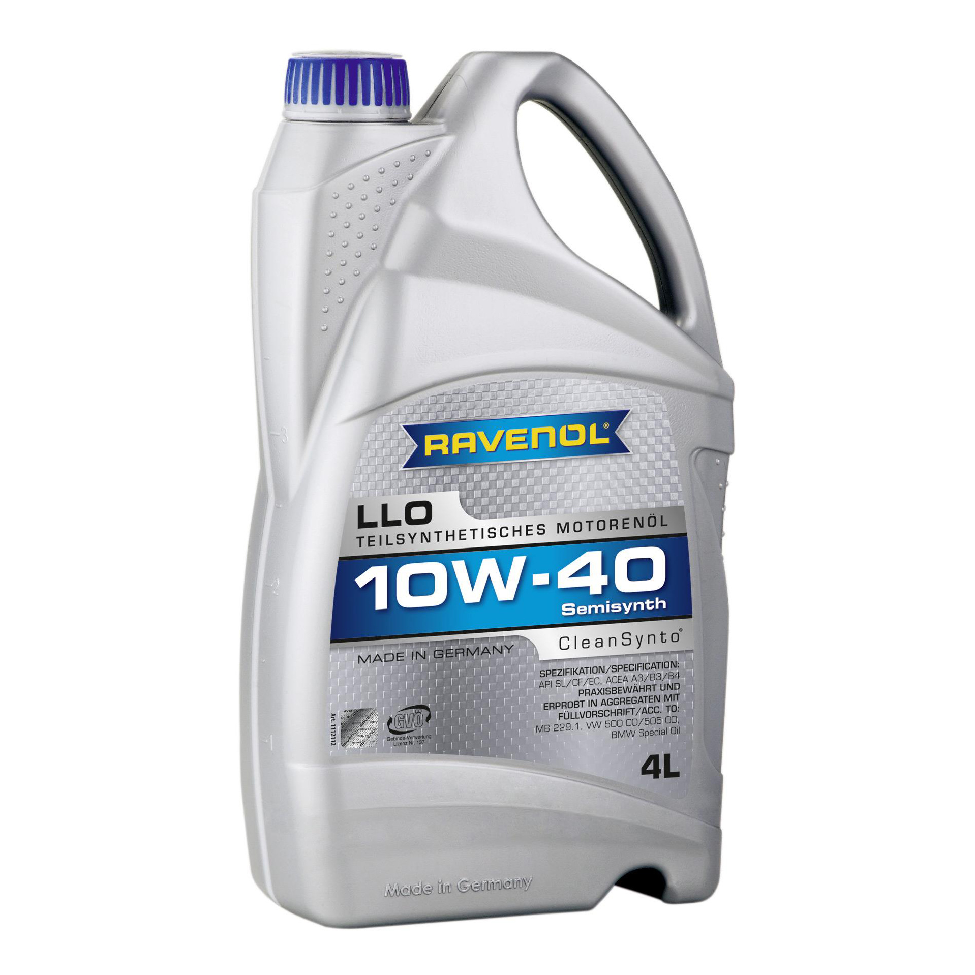 фото Моторное масло ravenol llo sae 10w-40 4л