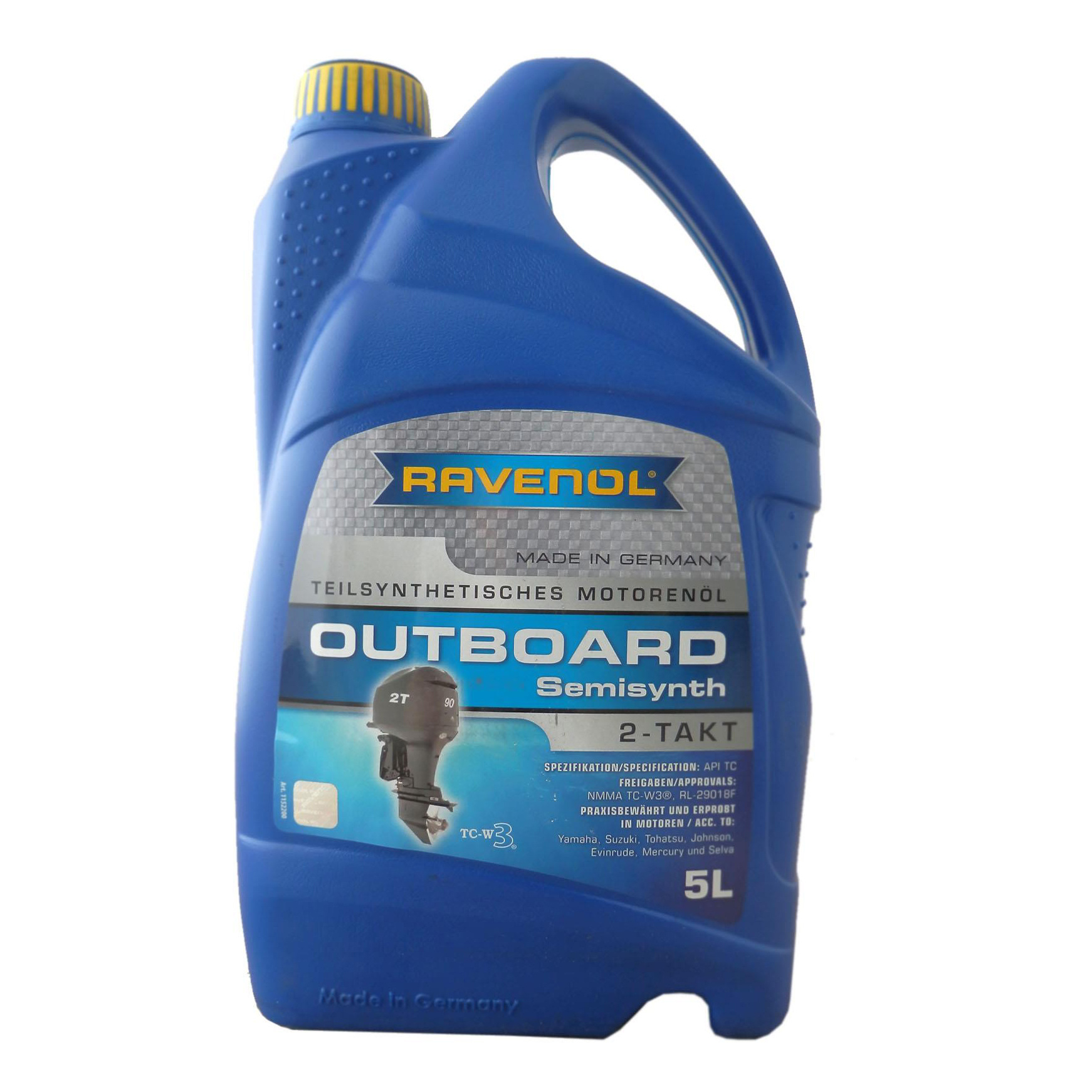 фото Моторное масло ravenol outboardoel 2t teilsynth 5w-30 5л