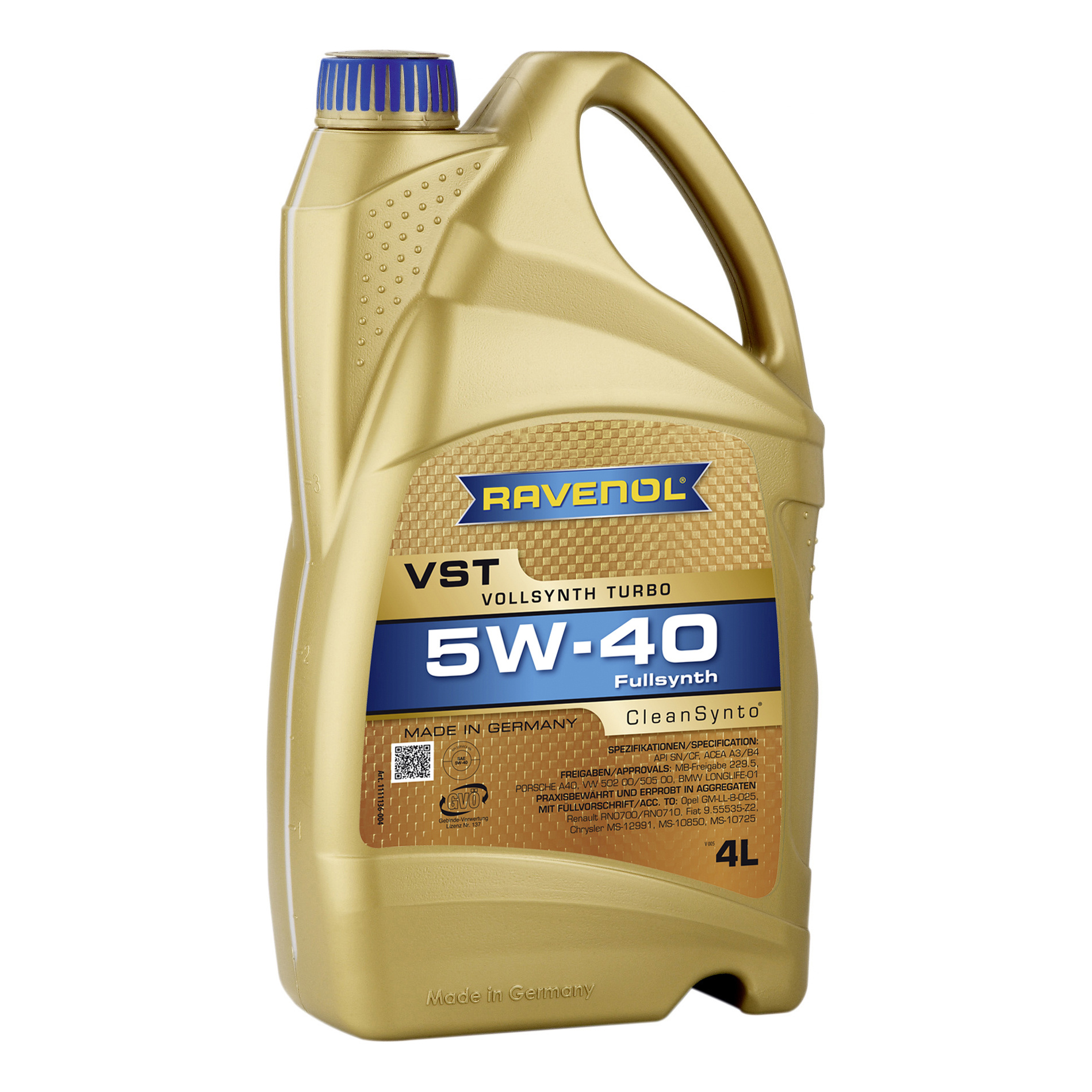 фото Моторное масло ravenol vst sae 5w-40 4л