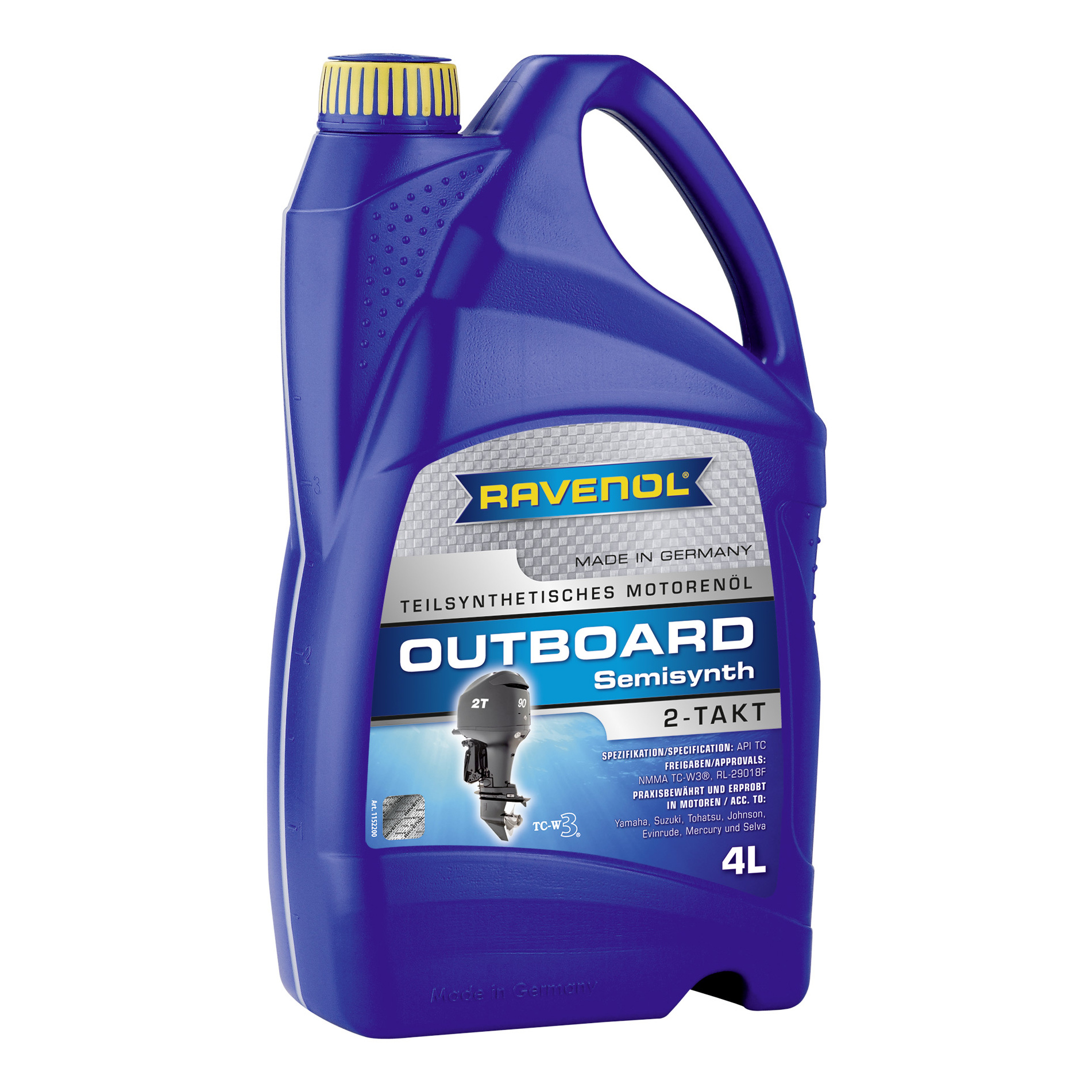 фото Моторное масло ravenol outboardoel 2t teilsynth 5w-30 4л