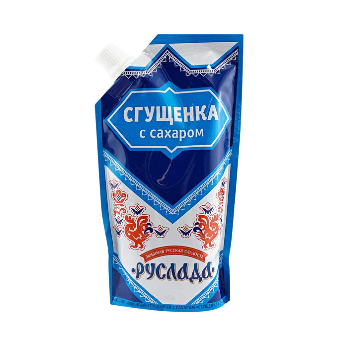 

Сгущенка руслада бзмж жир. 1 % с сахаром 270 г д/п алексеевский мк россия