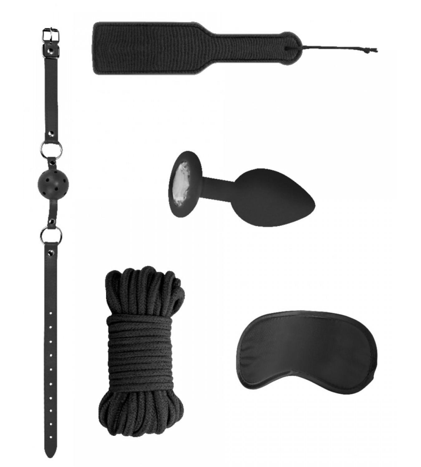 Черный игровой набор Introductory Bondage Kit №5 Shots Media BV