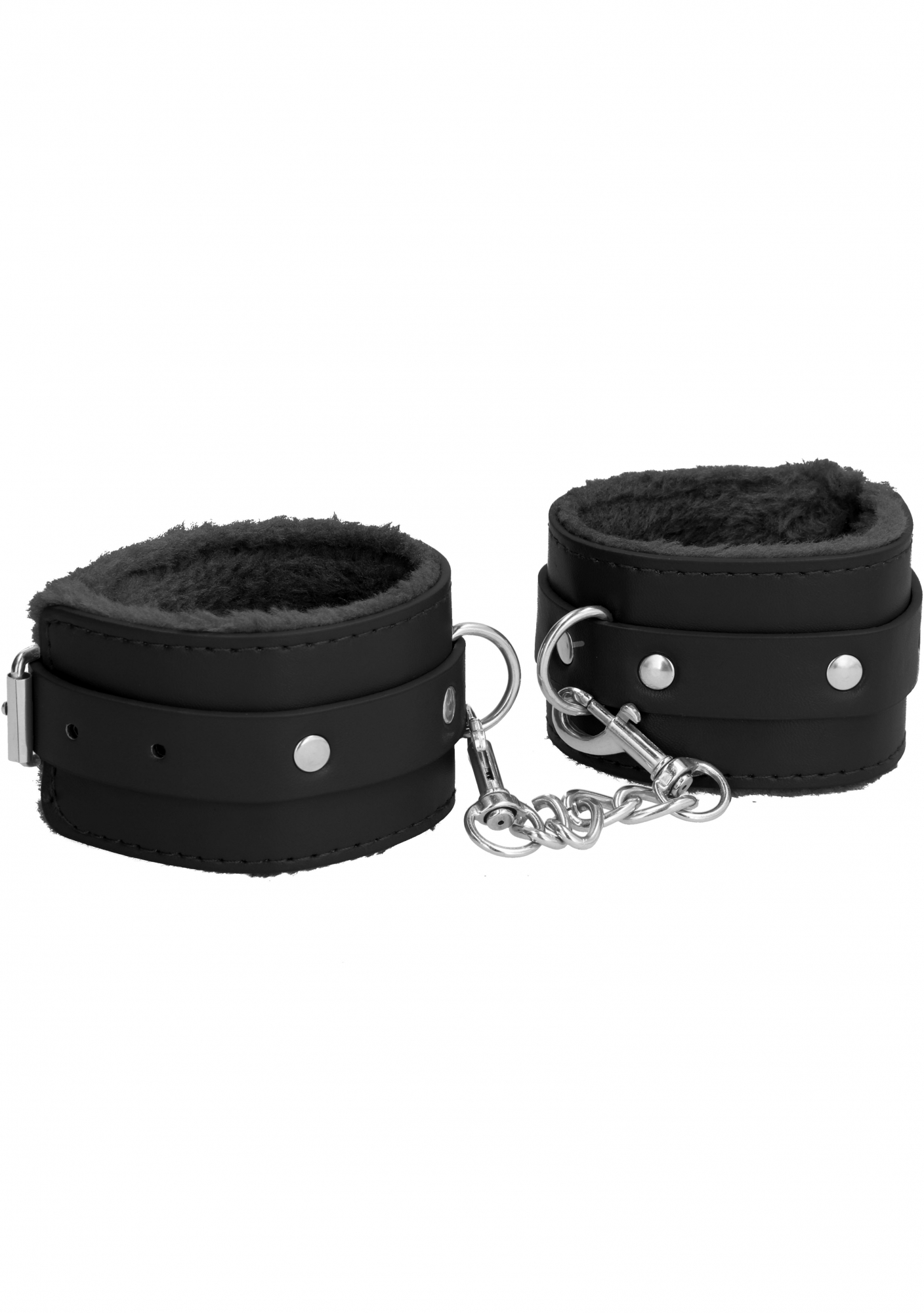 фото Черные поножи plush leather ankle cuffs shots media bv