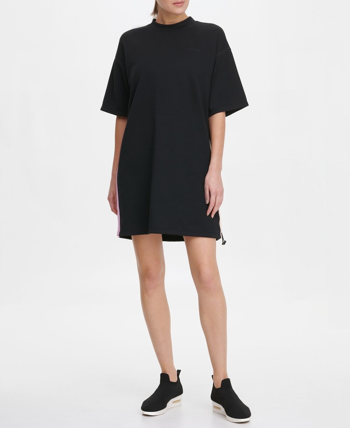 

Платье-футболка женское DKNY DP0D4233/BLKL черное L, DP0D4233