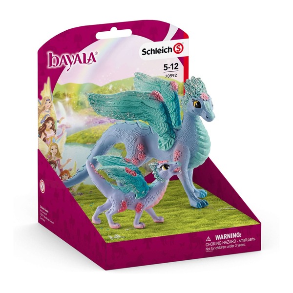 фото Фигурки schleich цветочный дракон с детенышем