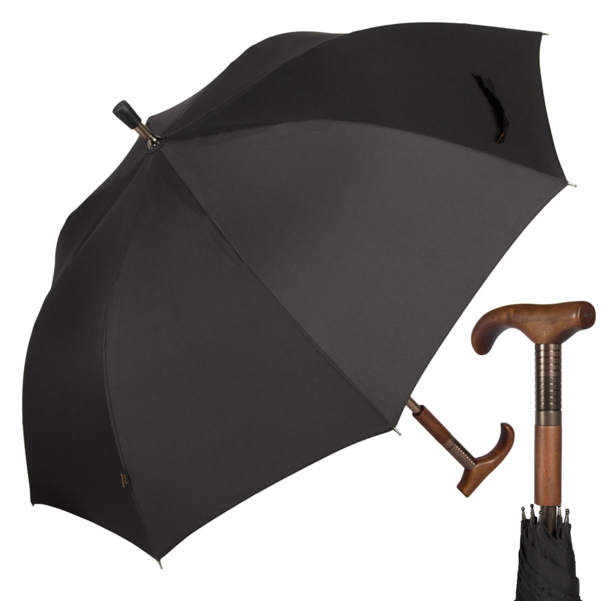 Зонт-трость мужской механический M&P C199-LM canna black