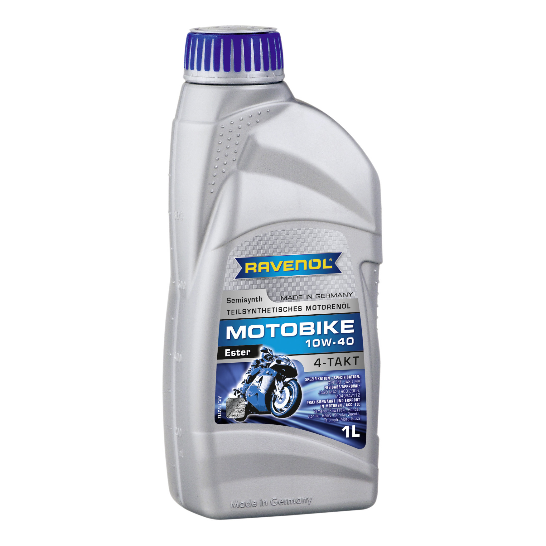 фото Моторное масло ravenol motobike 4-t ester 10w-40 1л