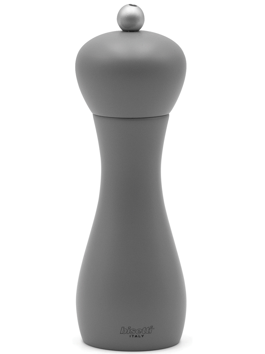 

Мельница Bisetti 42534 Серия RIMINI для соли, серая, лакированная, 18 см