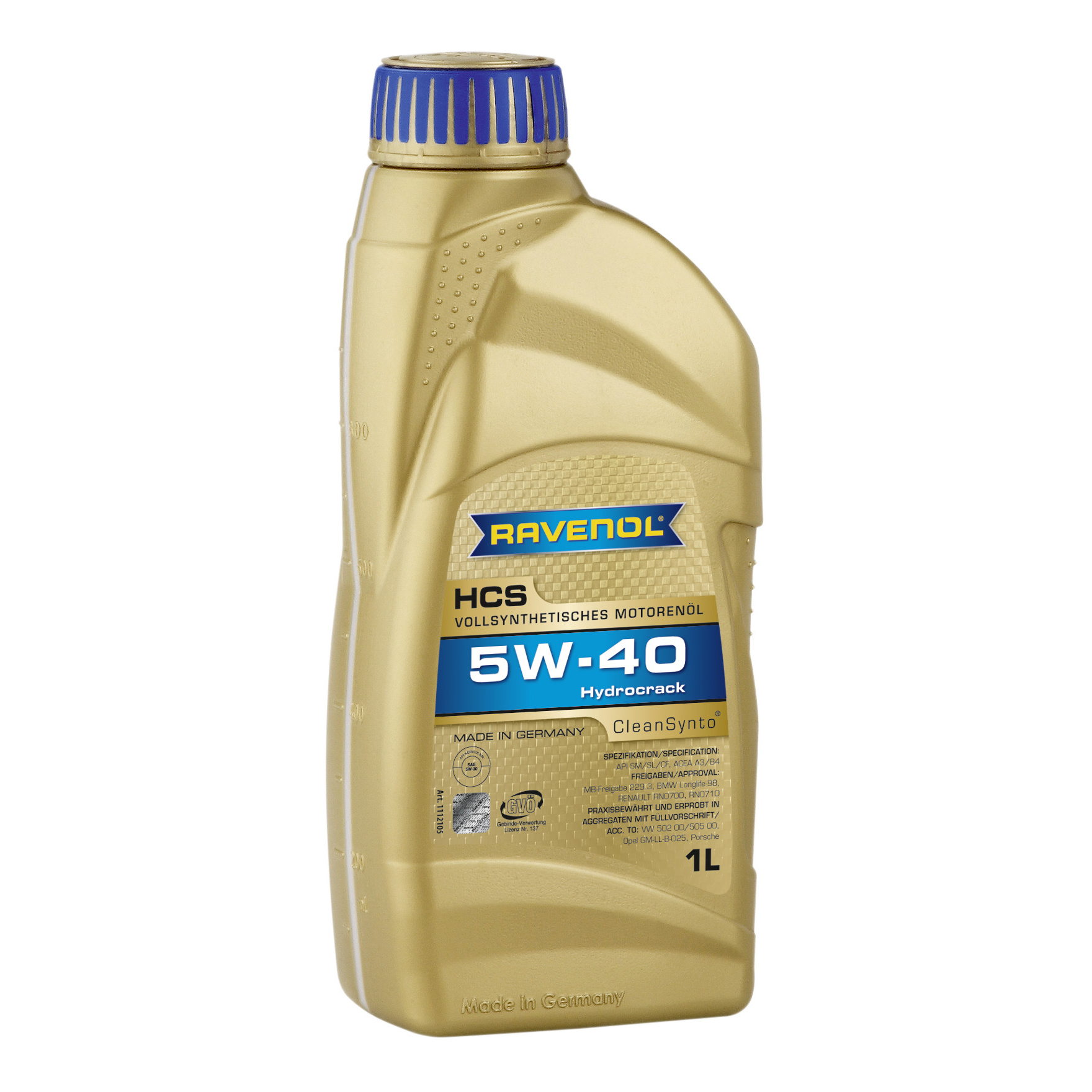 фото Моторное масло ravenol hcs sae 5w-40 1л