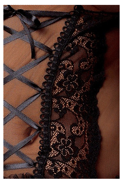 фото Сексуальный корсаж marcelle со шнуровкой спереди, черный, l-xl, casmir