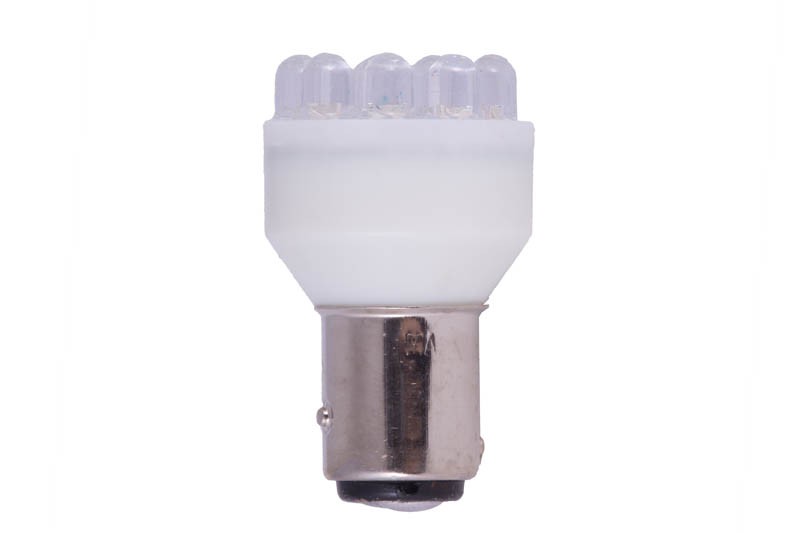 

Лампа светодиодная 24V R10W BA15s 12 светодиодов белая МАЯК МАЯК арт. 24T25-W/12LED