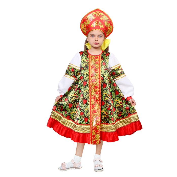 фото Карнавальный костюм страна карнавалия рябинка, цв. красный р.146