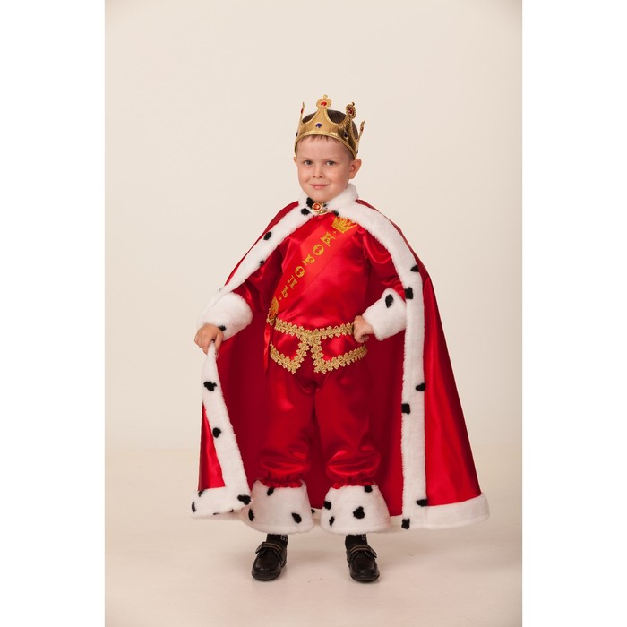 фото Карнавальный костюм батик король, цв. красный р.152 batik
