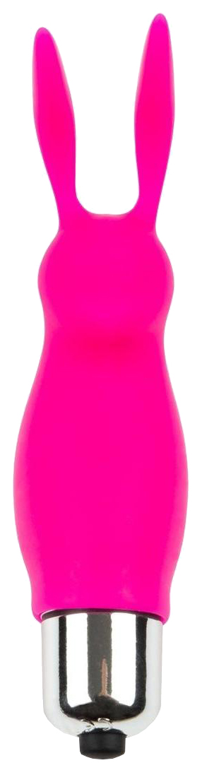 Розовый мини-вибратор в форме кролика 9 см Brazzers