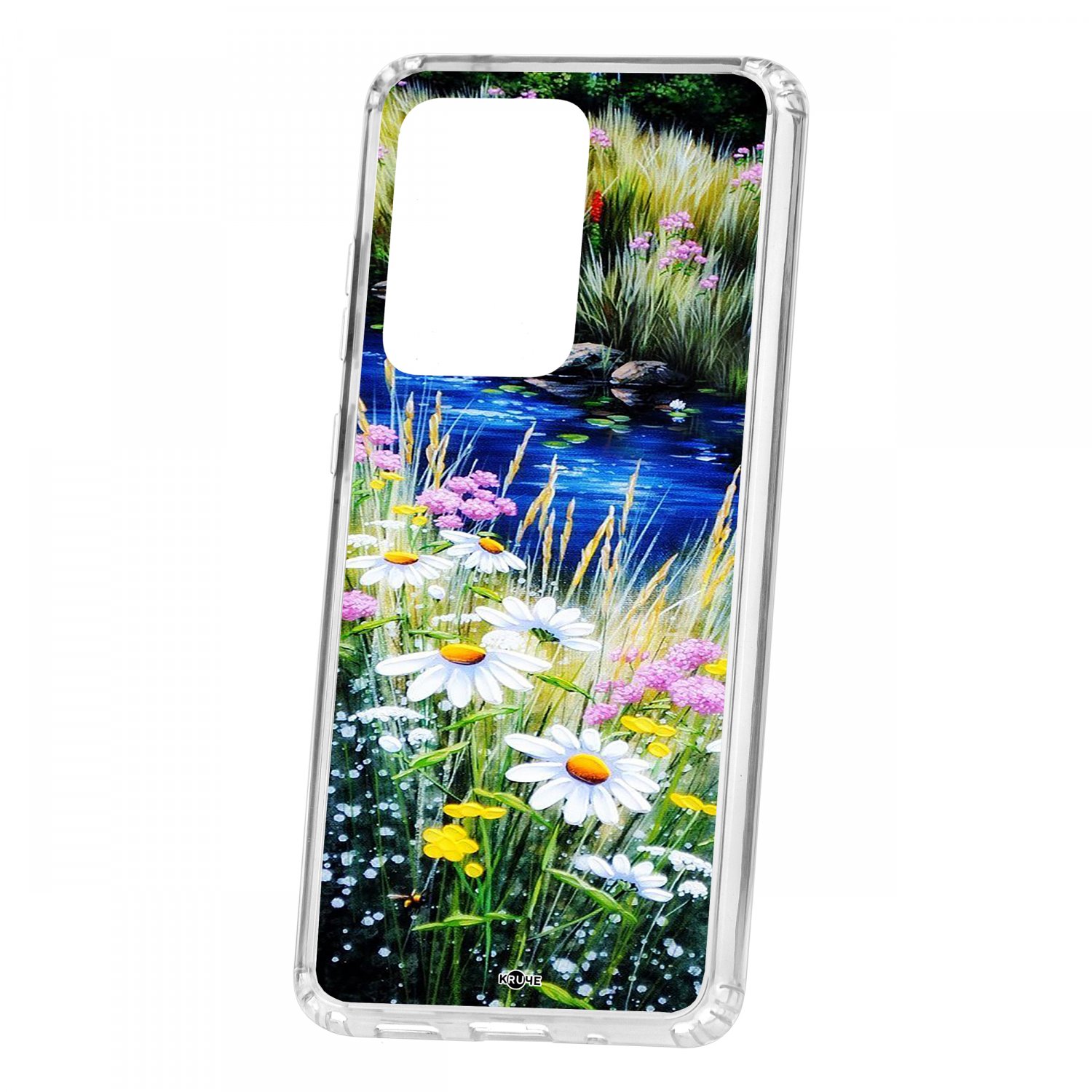 фото Чехол kruche samsung galaxy s20 ultra print ромашки у ручья кruче