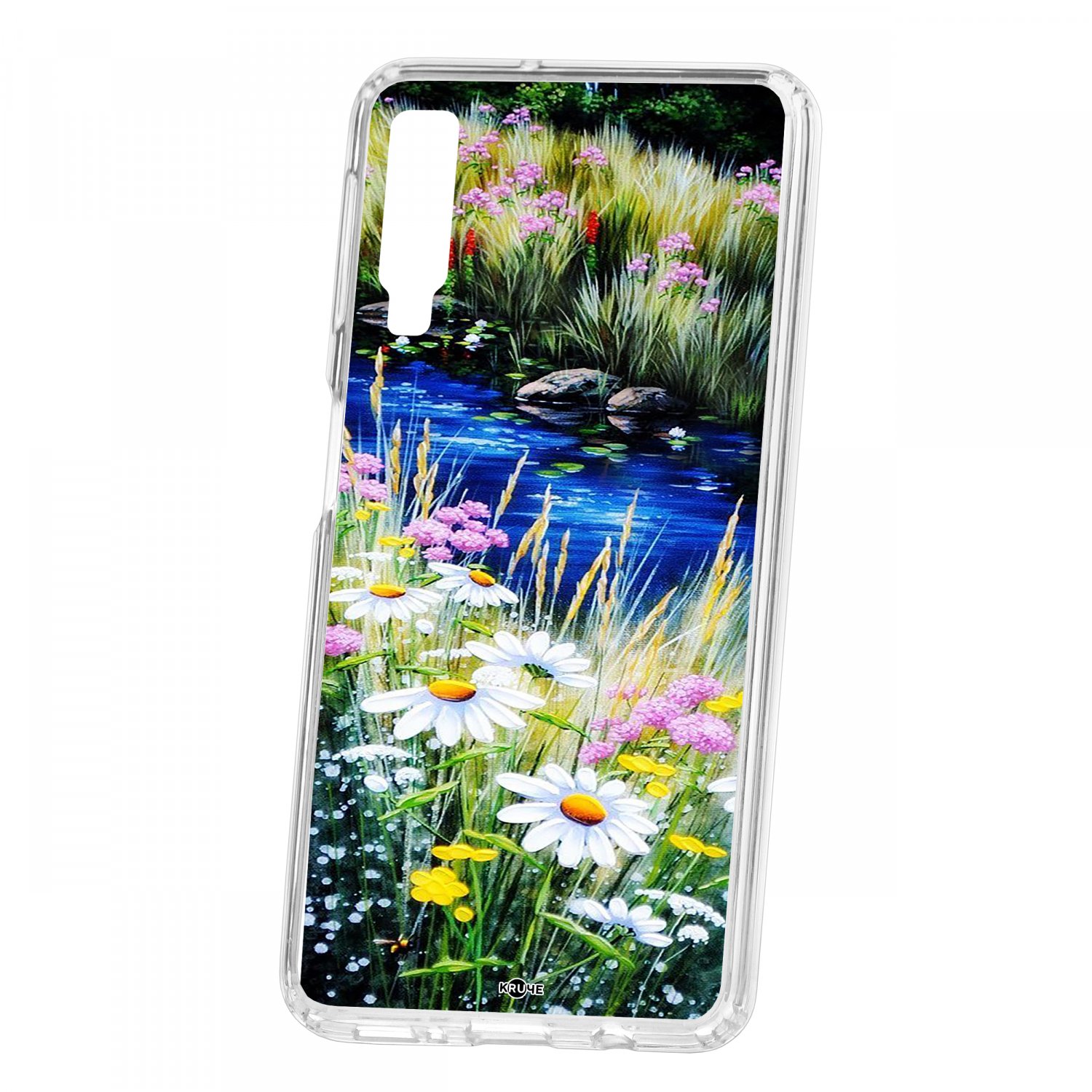 фото Чехол для samsung galaxy a7 (2018) a750 кruче print ромашки у ручья