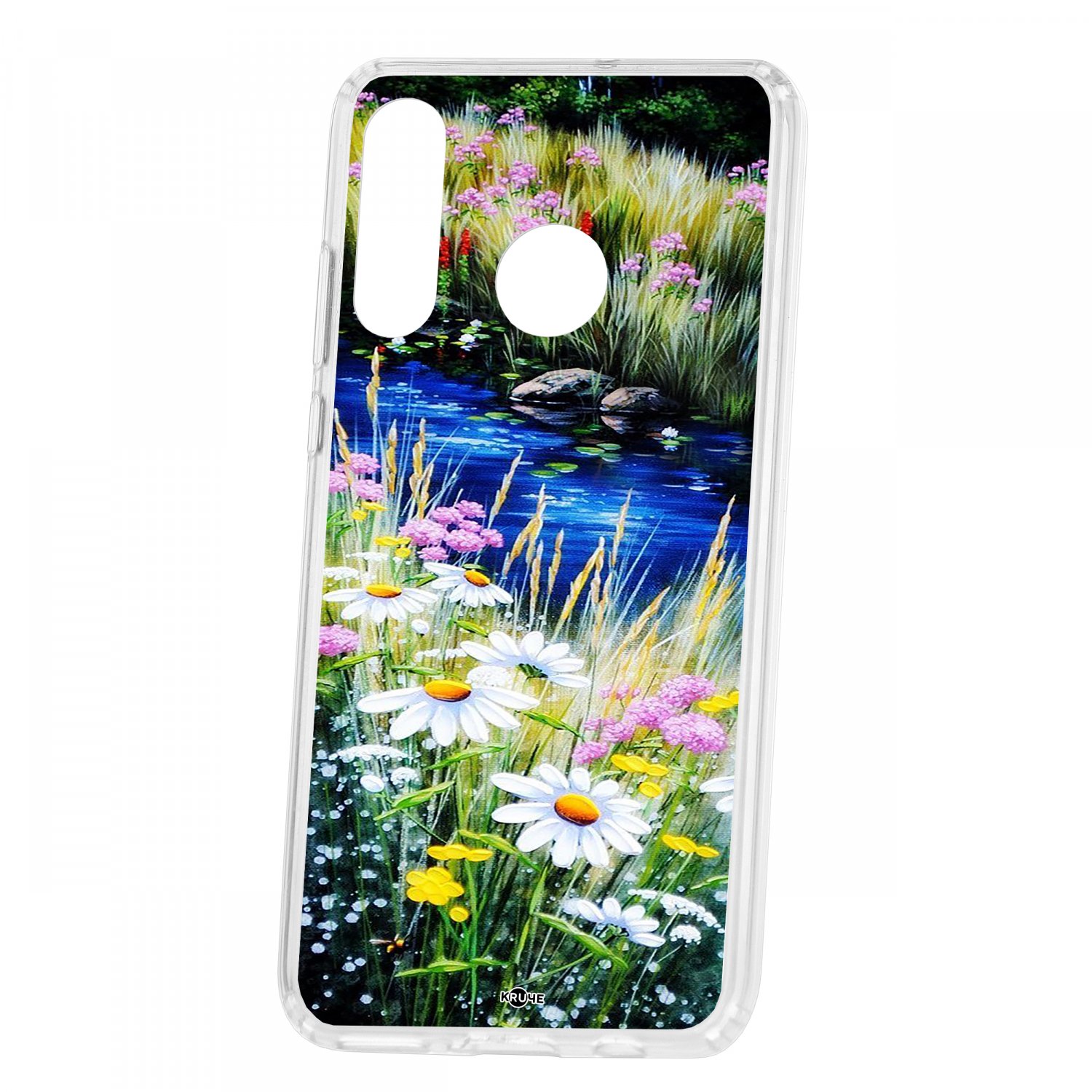 фото Чехол kruche huawei p30 lite print ромашки у ручья кruче