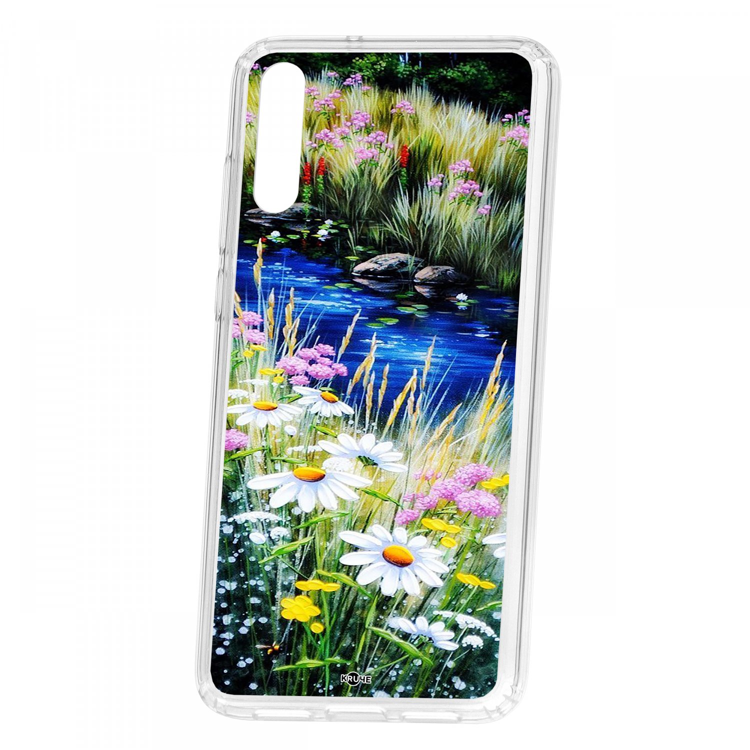 

Чехол для Huawei P20 КRUЧЕ Print Ромашки у ручья, Print