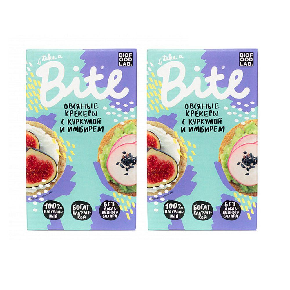 

Крекеры Bite овсяные с куркумой и имбирем 2 пачки 200 г