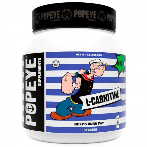 фото Popeye supplements l-карнитин тартрат 500 г, мохито