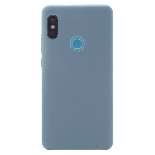 фото Cиликоновый чехол soft touch для xiaomi redmi s2 (синий / lake blue) epik