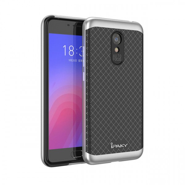 фото Чехол ipaky +pc для meizu m6 black/silver