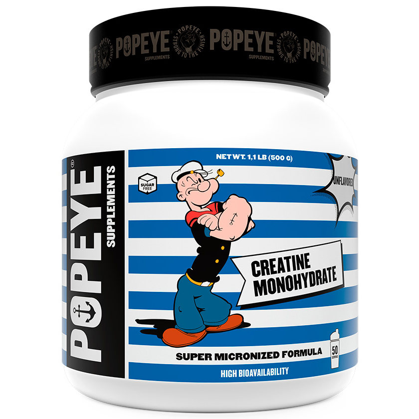 фото Креатин popeye supplements creatine monohydrate - 500 грамм, без вкуса, 500 г, unflavored