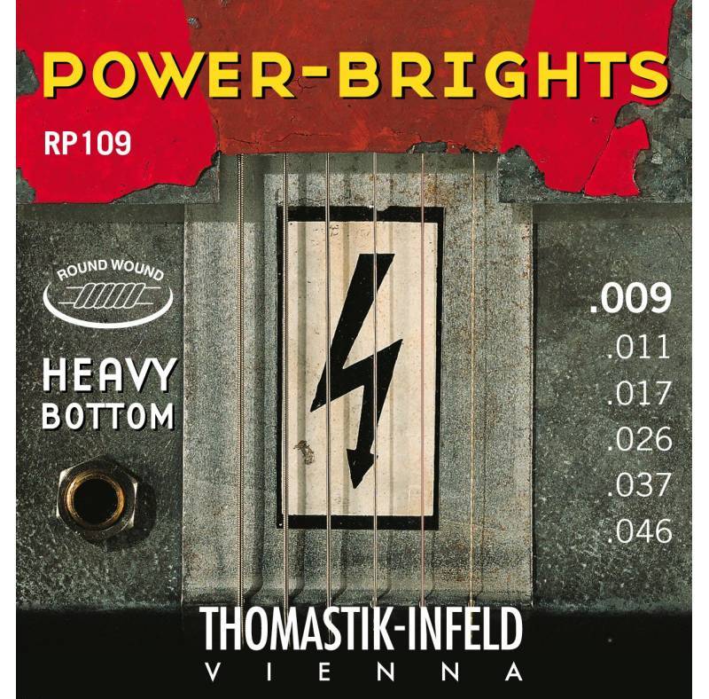 фото Струны для электрогитары thomastik rp109 power-brights heavy bottom