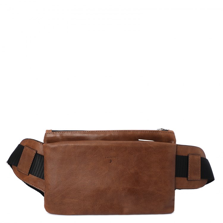 Поясная сумка мужская Calzetti ADAM, светло-коричневый1