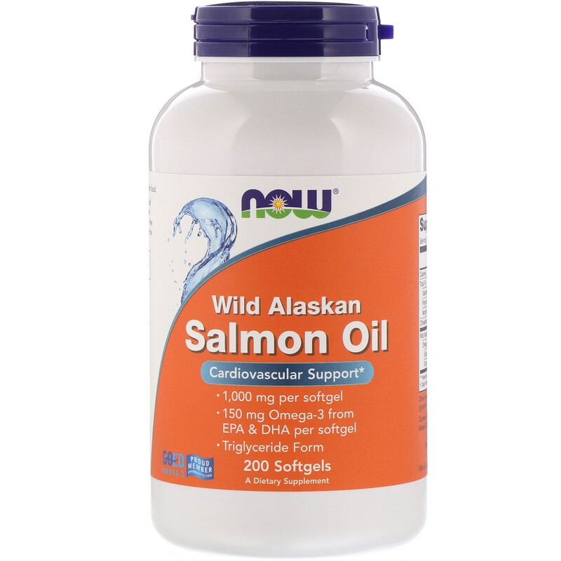 

Now Wild Alaskan Salmon Oil капсулы 200 шт., Wild Alaskan Salmon Oil