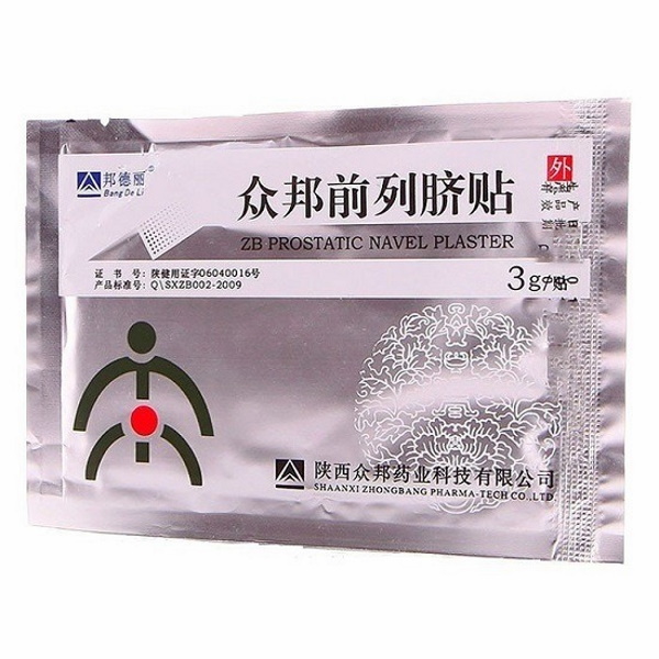 Пластырь урологический ZB Prostatic Navel Plaster 1 шт.