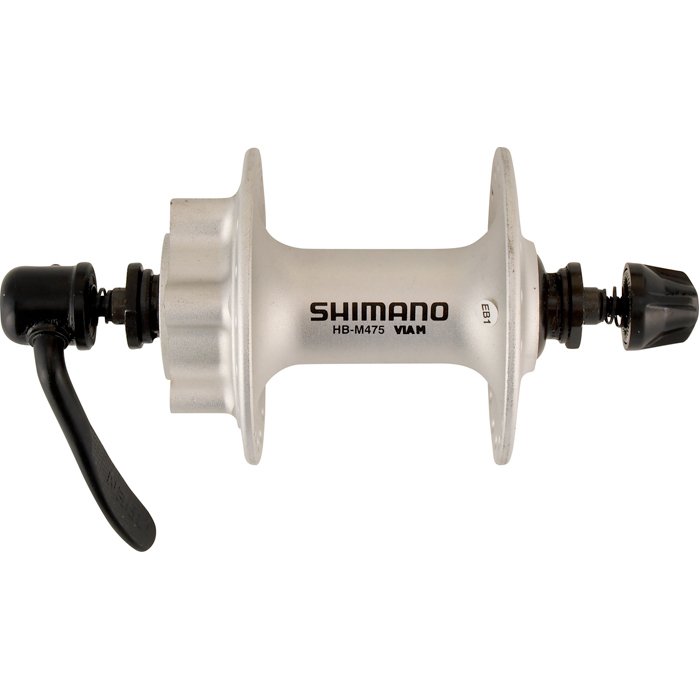 фото Втулка передняя shimano m475 36 отв qr серебро ehbm475as5