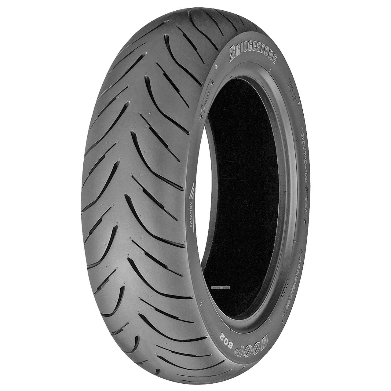 

Мотошина Bridgestone HOOP B02 150/70 -14 66S TL Задняя (Rear), HOOP B02 150/70 R14 66S