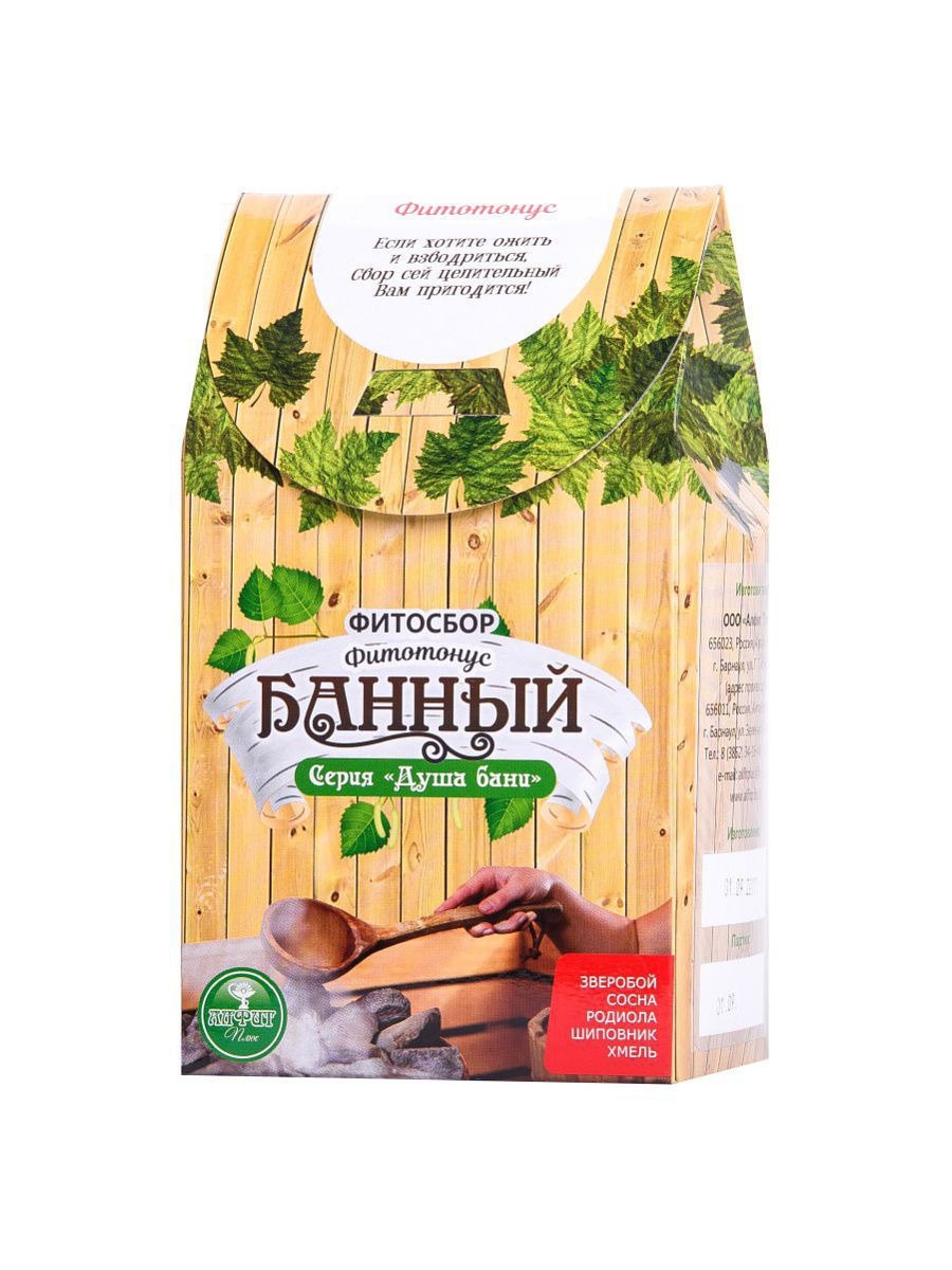 

Банный фитосбор Алфит Плюс Душа бани Фитотонус 4 ф/п, Фитотонус