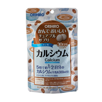 Кальций с витамином D ORIHIRO со вкусом кофе таблетки 150 шт