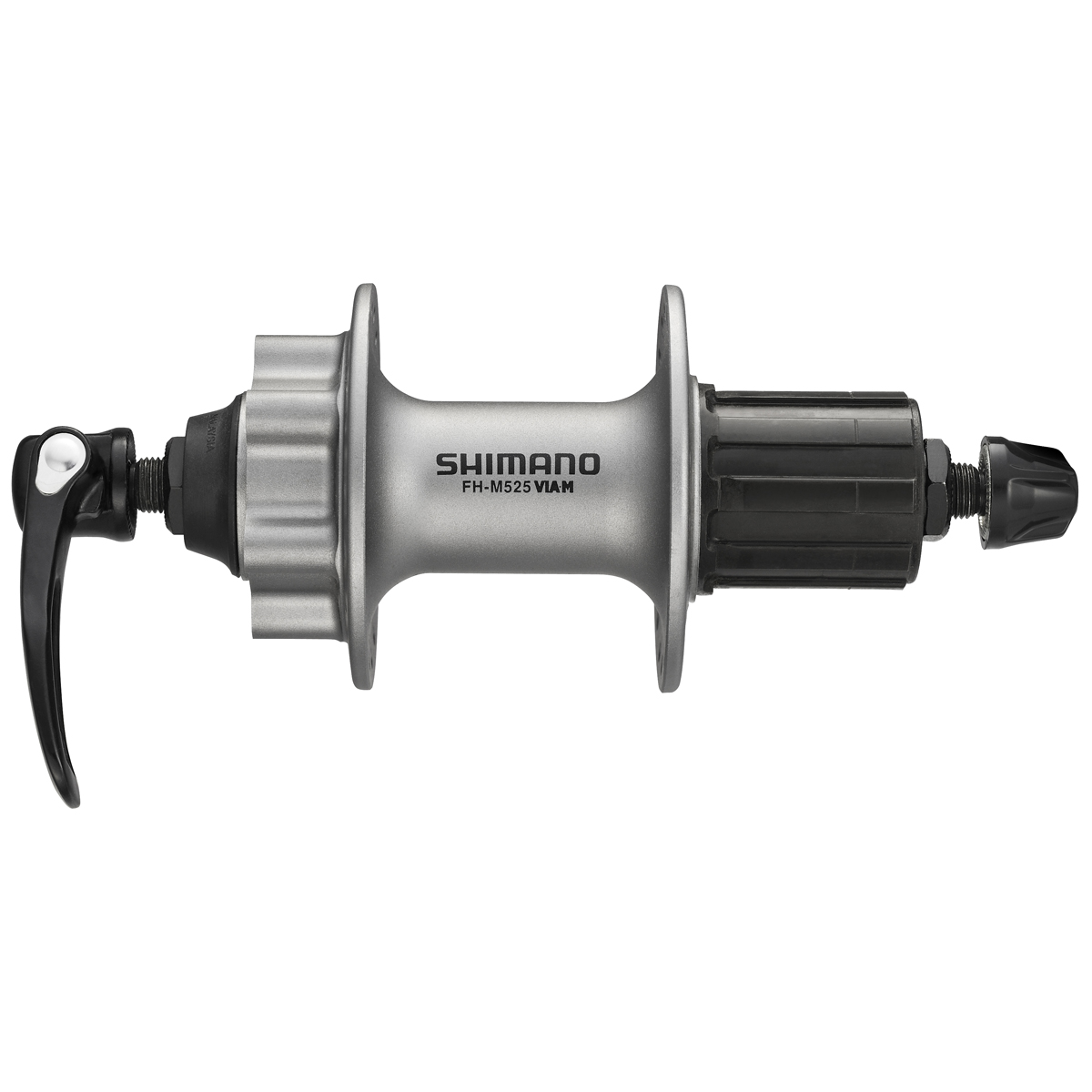 

Втулка задняя Deore M525A, 36 отв, 8/9ск, QR,серебро EFHM525AAZS, Deore M525A