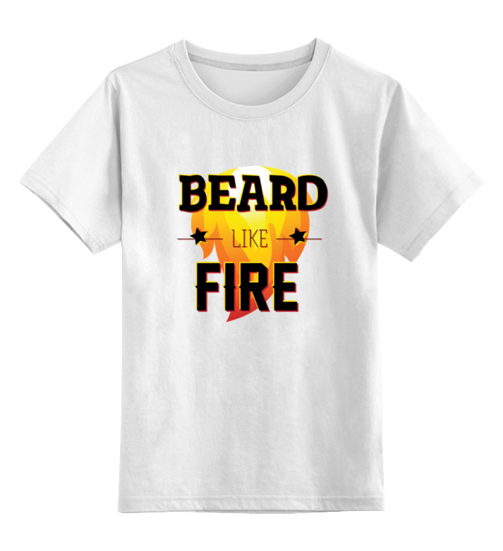 

Детская футболка классическая Printio Beard like fire, р. 116, Белый, 0000000703757