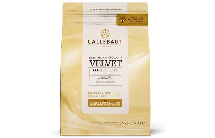 Шоколад белый Callebaut с пониженным содержанием сахара (W3-RT-U71) 2.5 кг
