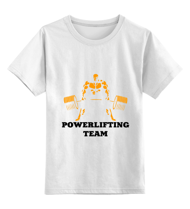 

Детская футболка классическая Printio Powerlifting, р. 116, Белый, 0000000699260