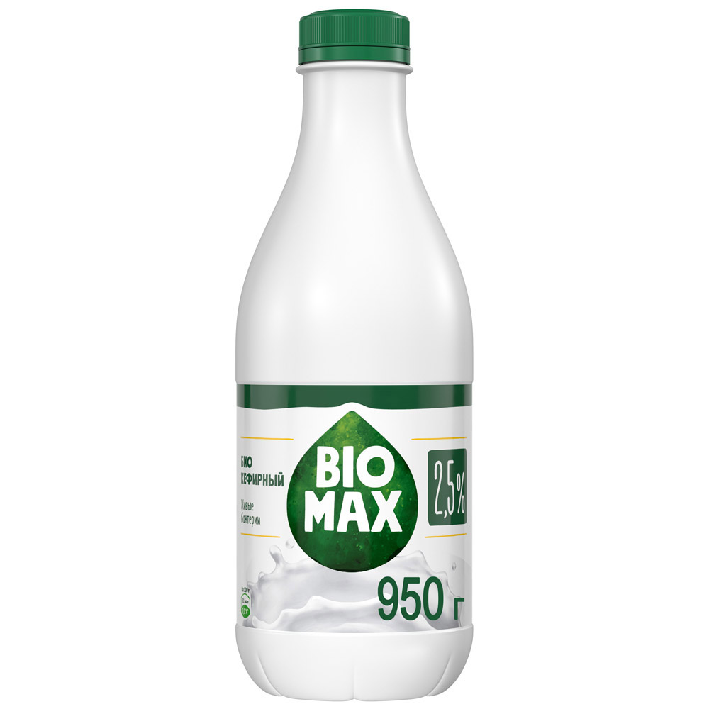 фото Продукт biomax кефирный 2.5% 950 г