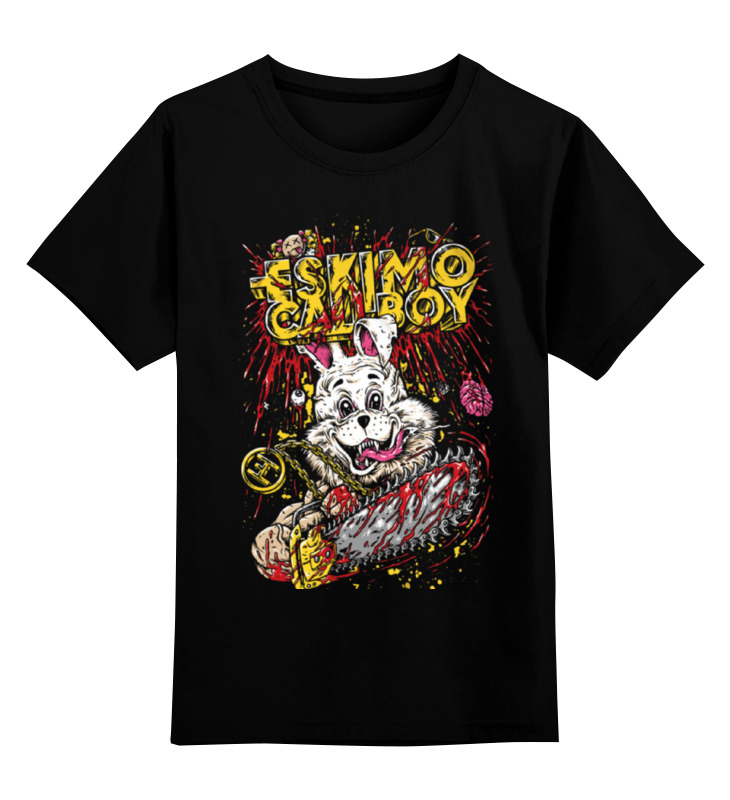 

Детская футболка классическая Printio Eskimo callboy, р. 128, Черный, 0000000709361