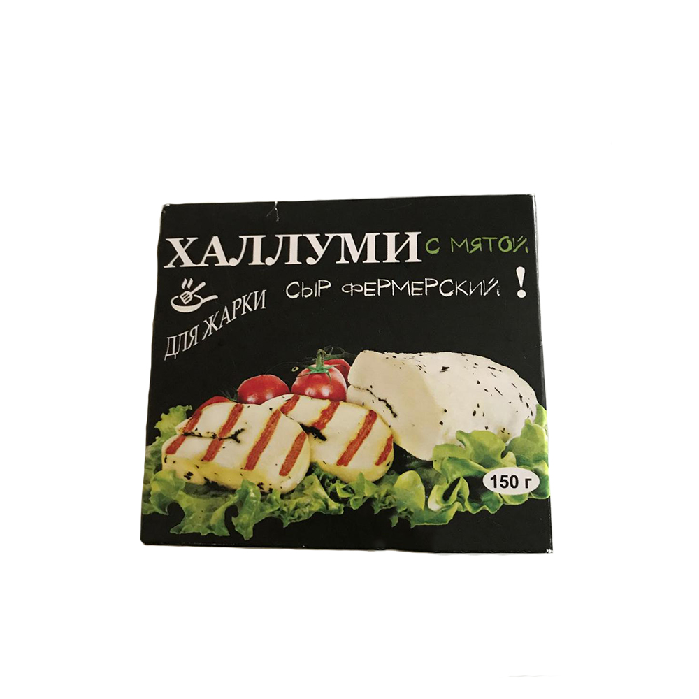 

Сыр фермерский халлуми с мятой для жарки 50% 150 г