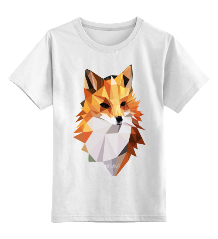 

Детская футболка классическая Printio Poly fox, р. 128, Белый, 0000000707874