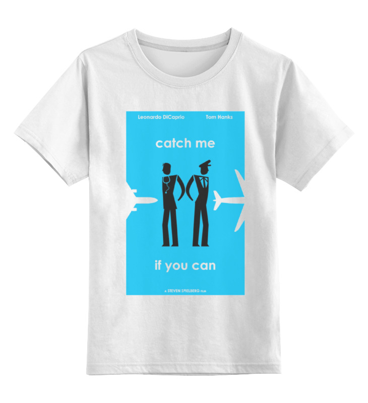 

Детская футболка классическая Printio Catch me, р. 128, Белый, 0000000707553
